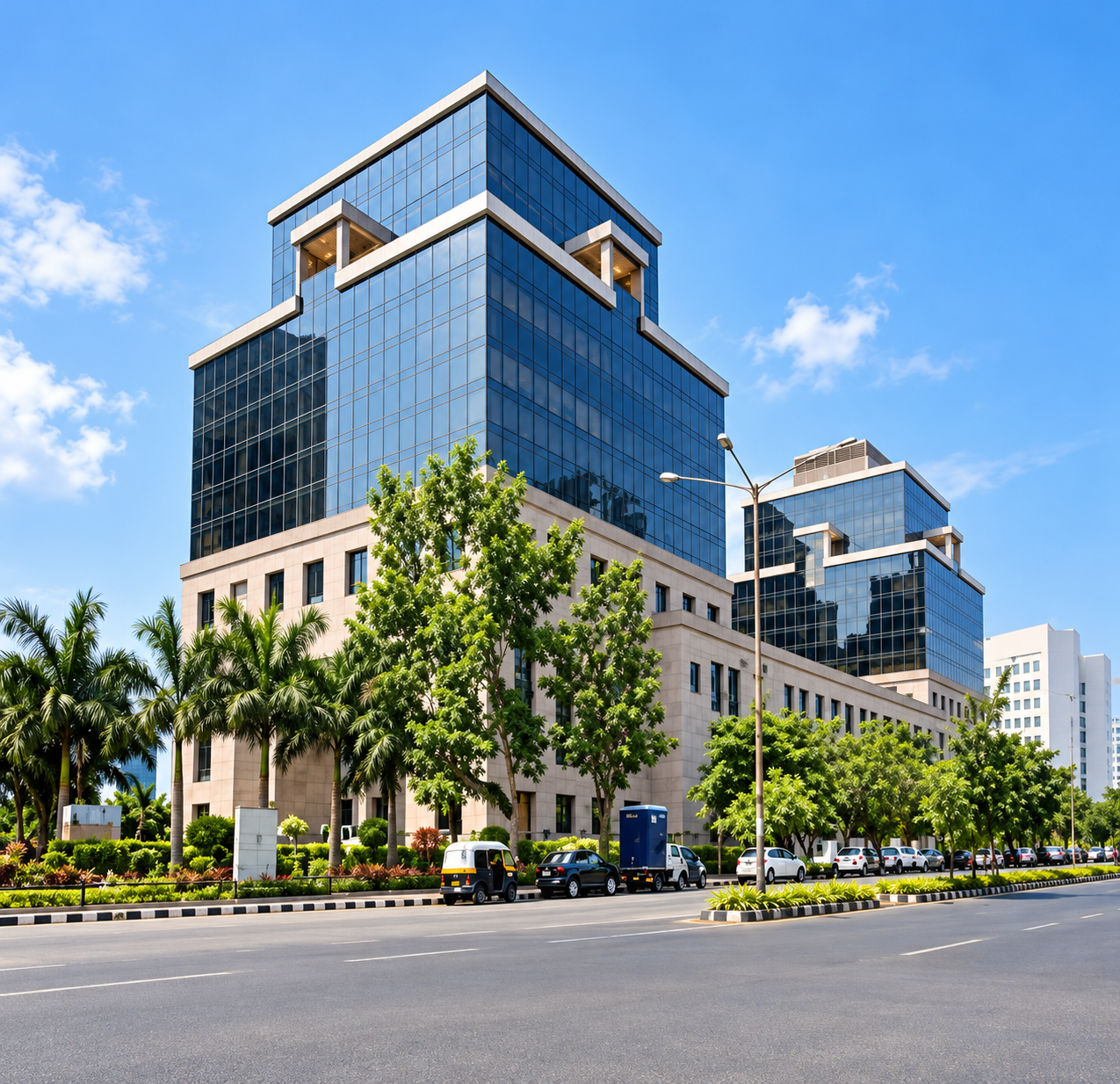 Office complex image supplied for the Laxmi Tower listing